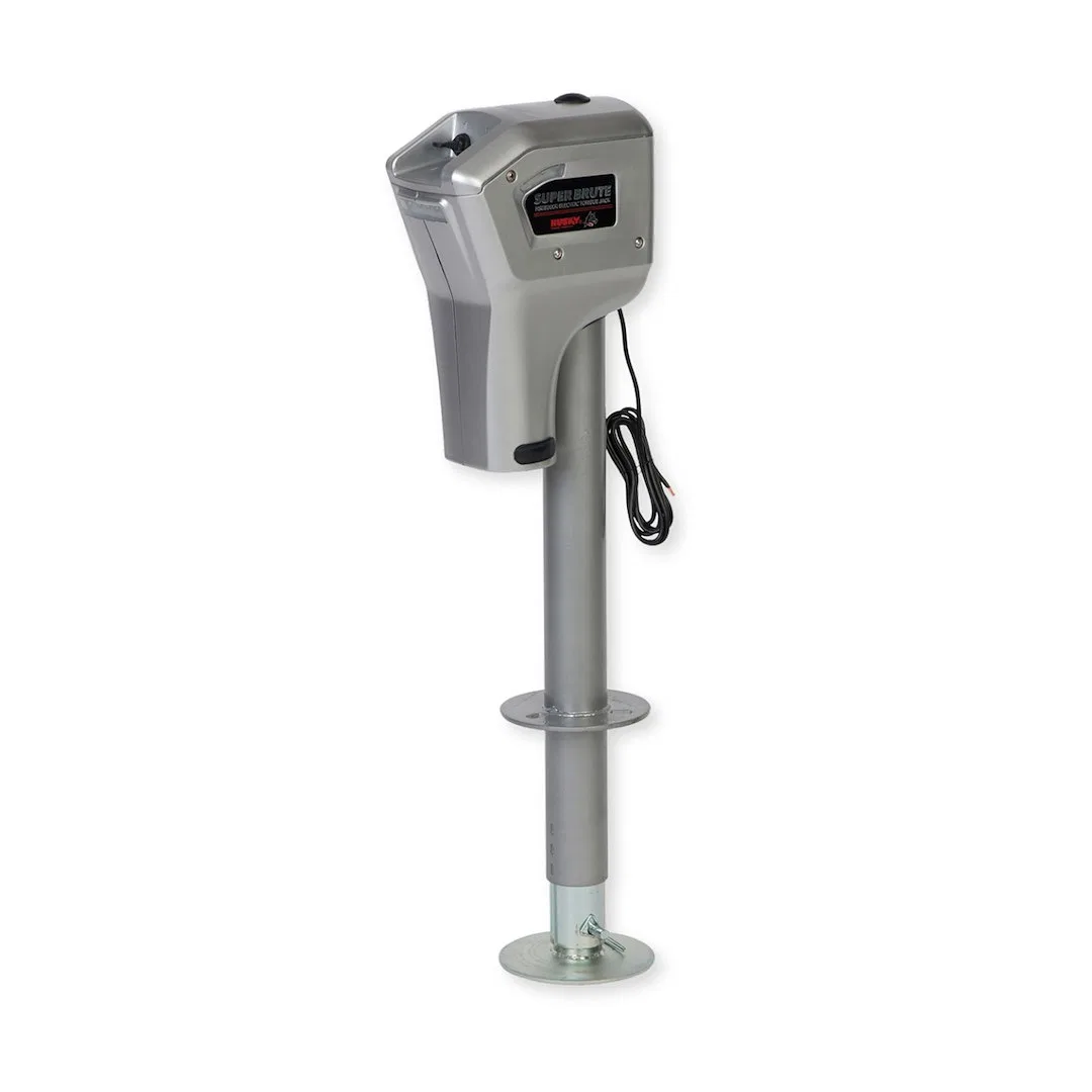 82022 – HUSKY TOWING Trailer Tongue Jack, Electric 5000 Pound Capacity 18 Inch Travel with 6 Inch Drop Down Leg 3 Hig...